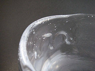 泡の入り方茶碗ガラス